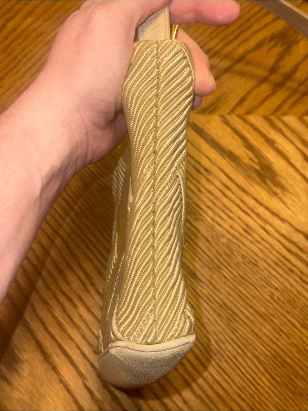 Sharif Beige Woven Crossbody Bag Purse Restoration Project TLC - Picture 6 of 9